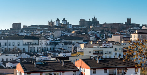 Cityscape of the world heritage city of Caceres, Extremadura, Spain.