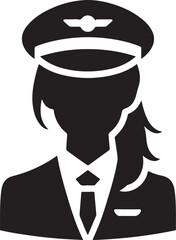 Pilot silhouette Vector Illustration