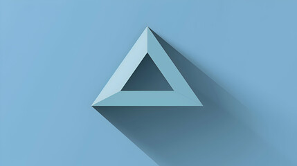 Fototapeta premium A sleek and modern upside down triangle, crafted in a flat vector design, its simplicity and elegance captured with stunning clarity by an HD camera