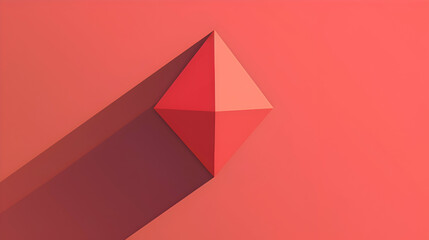 An inverted triangle, created with clean lines and a minimalist approach, presented in a flat vector design that exudes modernity, captured in stunning HD resolution