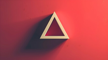 One simple upside down triangle, portrayed in a flat vector format, its design straightforward yet...