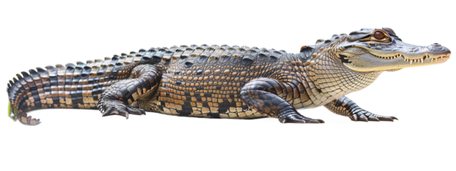 crocodile isolated on white background
