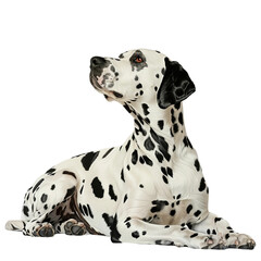 dalmatian dog isolated on white