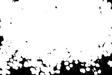 Grunge border texture background. Abstract frame overlay. PNG graphic illustration with transparent background.