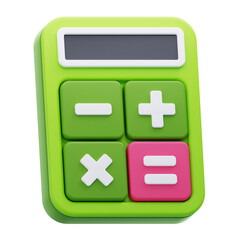 calculator 3d icon ilustration