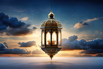 Ramadan kareem concept design, happy ramadan holiday, crescent and candle design, greetings islamic world, celebrating ramadan.