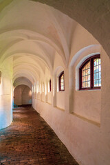 Fototapeta premium Cloister in St. Johannis Monastery in Schleswig, Germany.