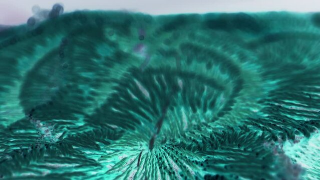 Abstract glowing blue surface.