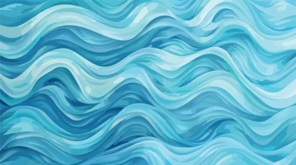 Schilderijen op glas Blue azure turquoise abstract watercolor background © zoni