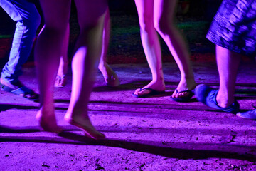 dancing people in the nightclub