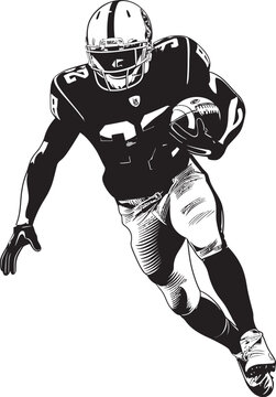 Infinite Compassion Iconic Black Logo Design of Rising NFL Talent Eternal Comfort Black Emblem of Dominant NFL Player