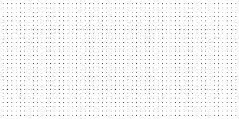 Dotted grid pattern background with dots in square points on vector white paper. Dotted grid seamless pattern and abstract geometric mesh with dots halftone