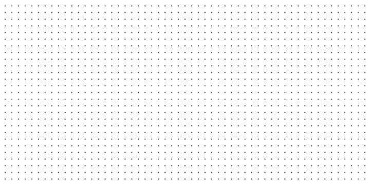 Dotted grid pattern background with dots in square points on vector white paper. Dotted grid seamless pattern and abstract geometric mesh with dots halftone