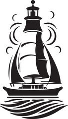 Seafaring Sentiment Vector Graphic of Vintage Maritime Keepsake Glassbound Galleon Black Logo Design of Old Sailboat Artifact