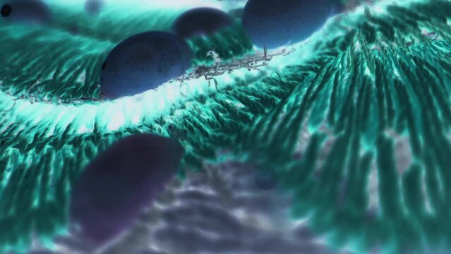 Strange glowing fluid dripping.