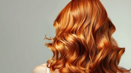 Fototapeta premium Vibrant Hair Transformation in a Modern Salon Generative AI
