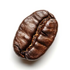 Hyper-Realistic Roasted Coffee Bean Close-Up Generative AI