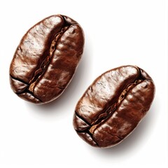 Hyper-Realistic Roasted Coffee Beans Close-Up Generative AI