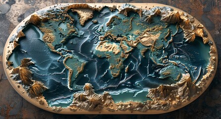 Obraz na płótnie Canvas 3D world map illustration
