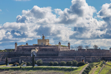 View of the Fortress of Santa Luzia, Elvas, Portugal