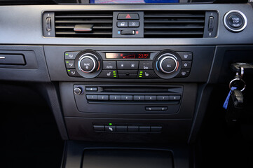 Auto climate control with heated seats car dashboard