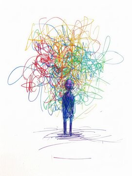 Miniature Figure Representing Childhood Onset Fluency Disorder Generative AI