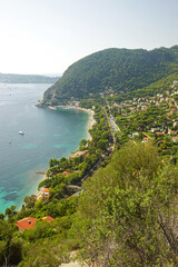 Fototapeta na wymiar The seaside in Eze village, the French Riviera 