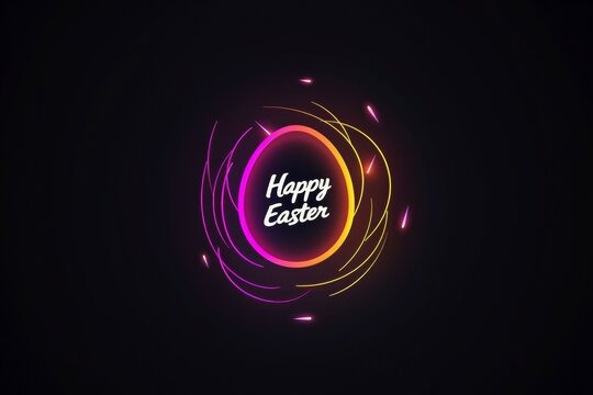 Happy Easter concept. Background with selective focus and copy space