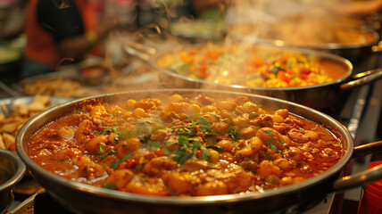Old Delhi's street food, closeup on delicious food - 746805751