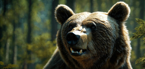 Obraz premium Cinematic Photos Grizzly Bear