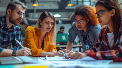 Global Entrepreneurship: A diverse group of business owners networking at a conference, sharing insights and forging international partnerships