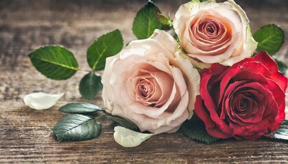 vintage background with roses