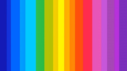 Vibrant Rainbow Color Stripes Background - Pride and Diversity Concept