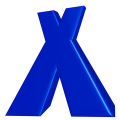 Blue X vote symbol for the conservative party