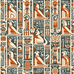 Fototapeta na wymiar Egyptian hieroglyph and symbolAncient culture sing and symbol.Ancient egypt mural.Egyptian mythology.