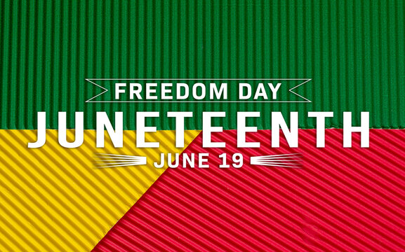 Celebrating Freedom day juneteenth on June 19 social media post
