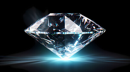Take a closer look at a sparkling diamond