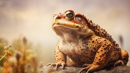 Obraz premium American Toad Ai Generative