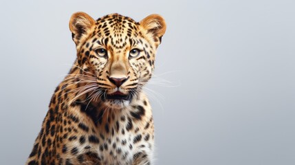 Fototapeta premium Amur Leopard Ai Generative