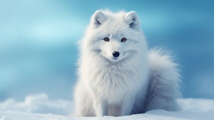 Naklejka premium Arctic fox Ai Generative