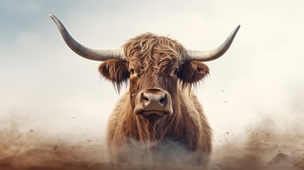 Naklejka premium Beefalo Ai Generative