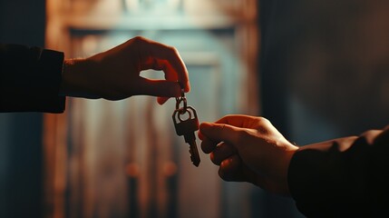 Handing over a key