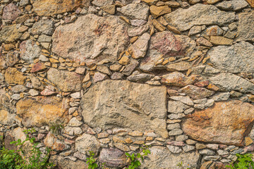 Background of stone wall texture photo