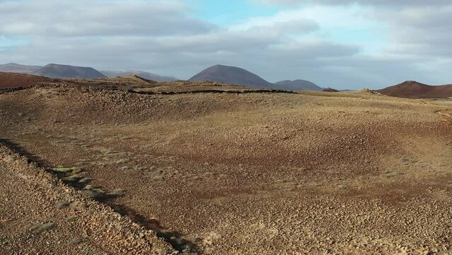 volcans dans le parc national de Timanfaya &agrave; Lanzarote, canaries, Espagne