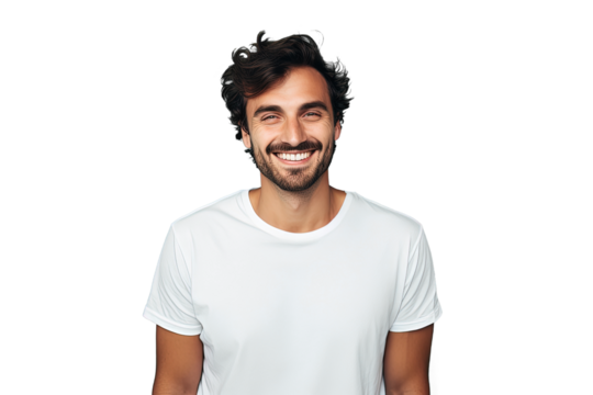 Close up of a happy man