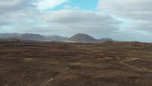 volcans dans le parc national de Timanfaya &agrave; Lanzarote, canaries, Espagne