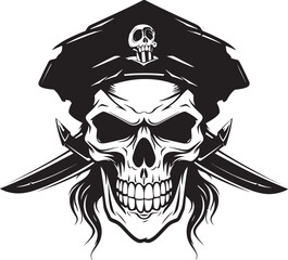 Buccaneers Legacy Insignia Skull and Dagger Badge Pirate Captains Insignia Jolly Roger with Blade