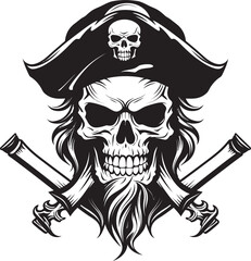 Rogue Pirates Crest Buccaneers Mark Pirates Blade Badge Iconic Symbol
