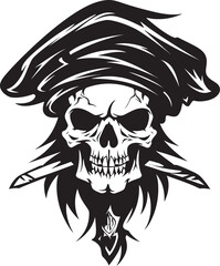 Rogue Pirates Badge Emblem of Maritime Rogues Pirates Blade Insignia Jolly Roger Skull