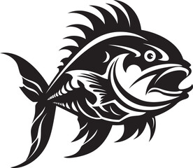 Obraz premium Tropicana Trove Vector Graphics of Tropical Fish Designs Azure Allegro Playful Freshwater Fish Logo Vectors